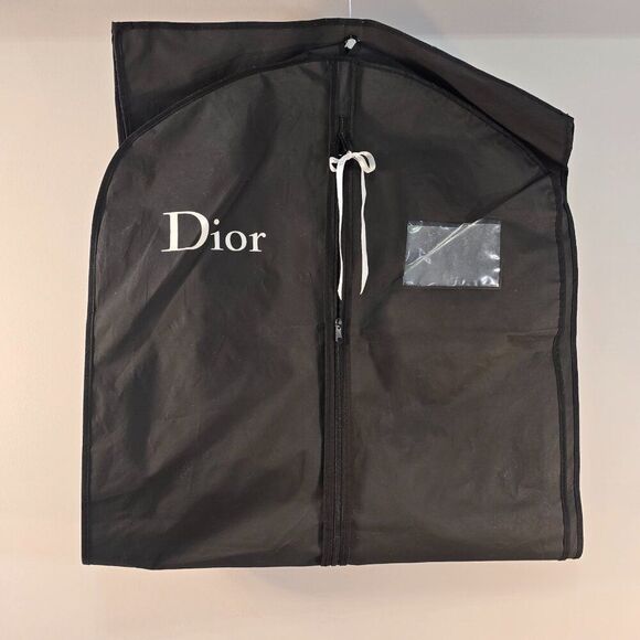 Dior Black Garment Bag Travel Storage Dust Slip Case Large Size 55” x 23” x 3" - Picture 4 of 4